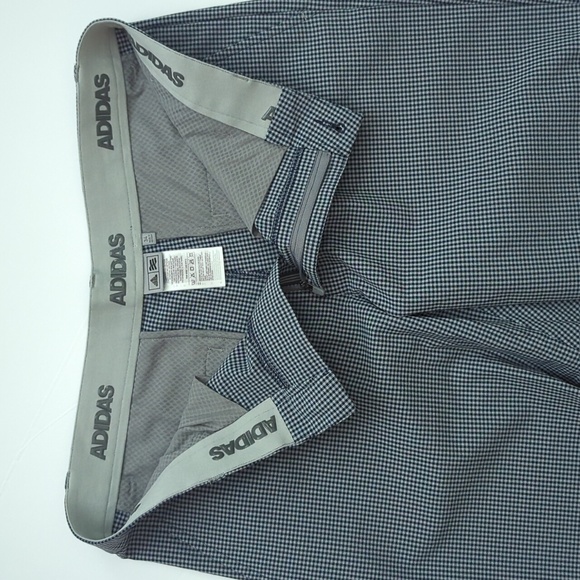 Adidas Golf Ultimate 365 Gingham 10" Shorts Blue Gray Check size 34 - Picture 6 of 9